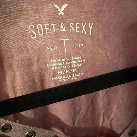 American eagle soft and sexy T-shirt tie dye oversized fit women M - Picture 5 of 5